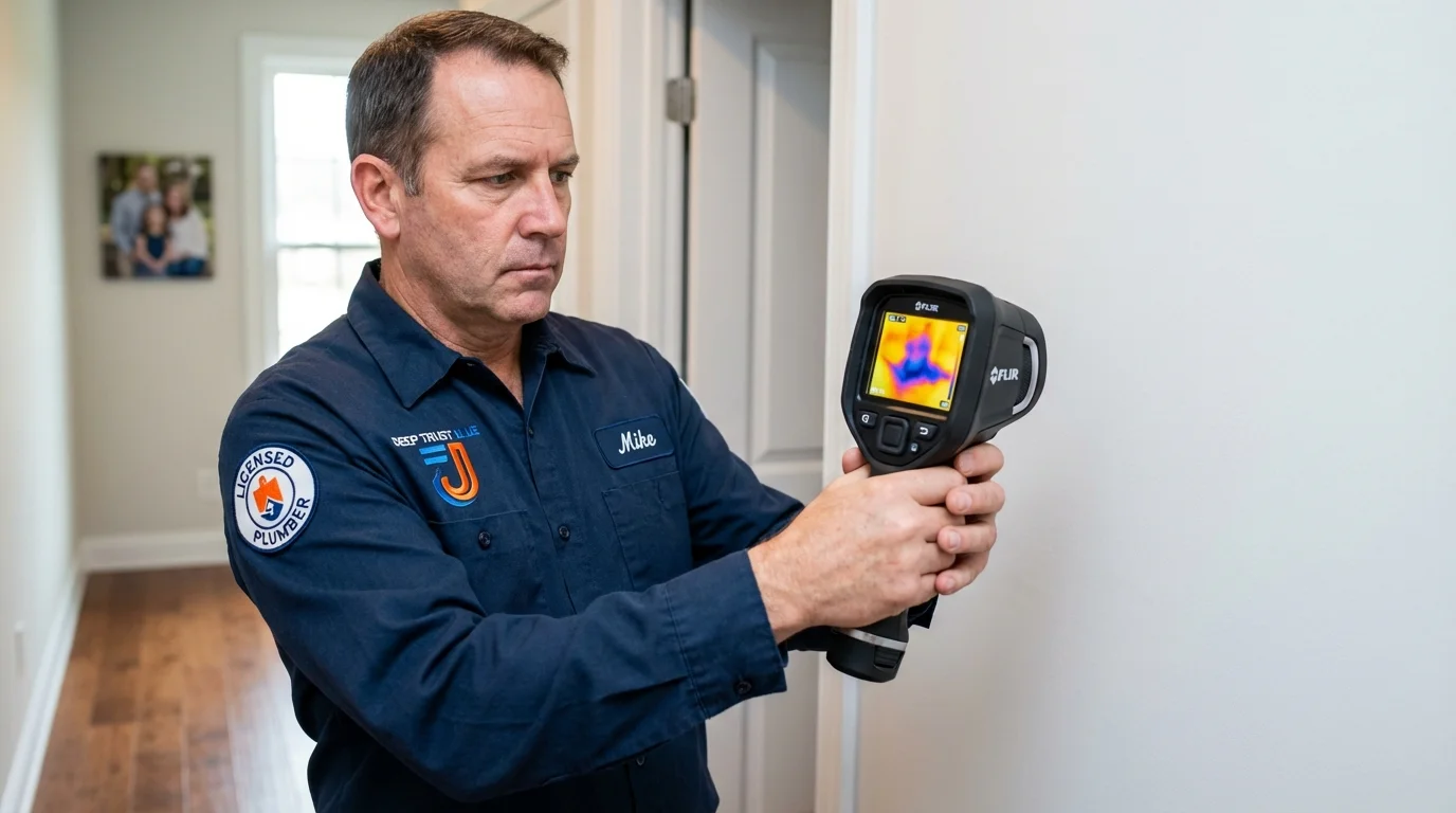 Thermal imaging leak detection by Johns Plumbing LLC in Luther